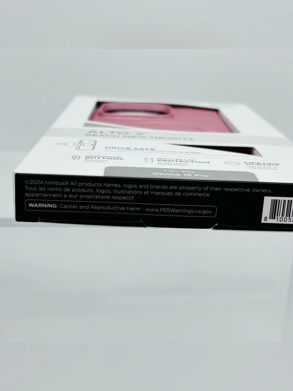 Nimbus9 Alto 2 iPhone 16 Pro Pink MagSafe Case Drop Tested Protection Slim New
